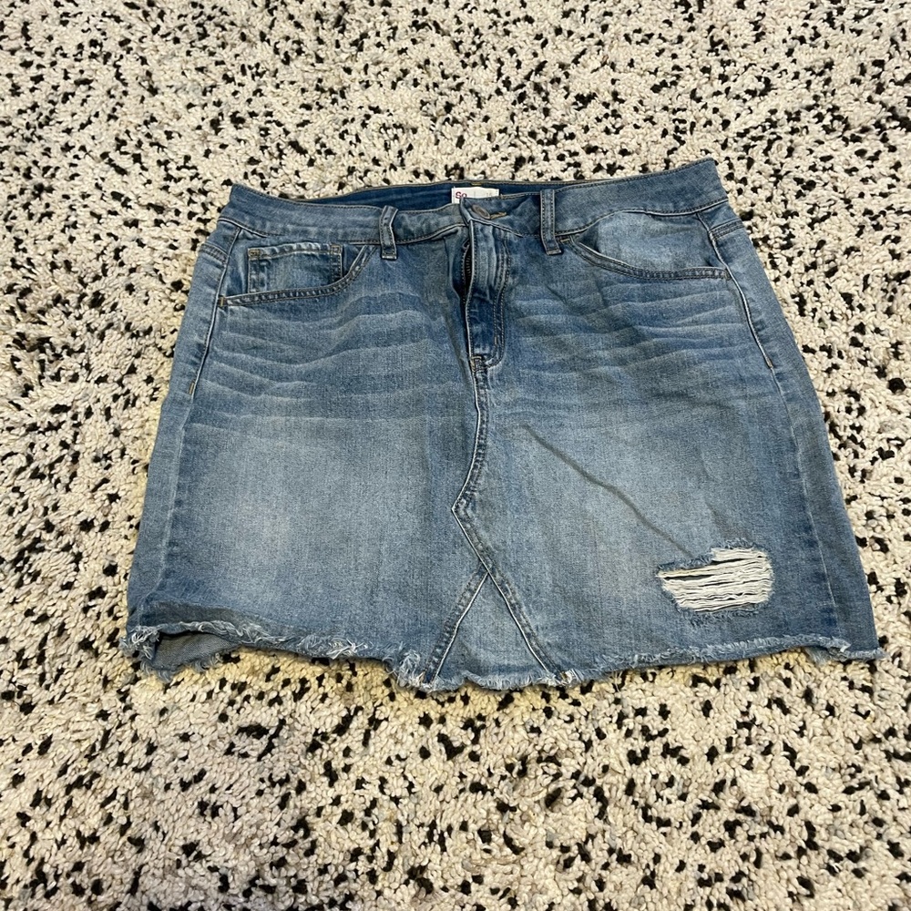 "So" denim mini skirt size 15